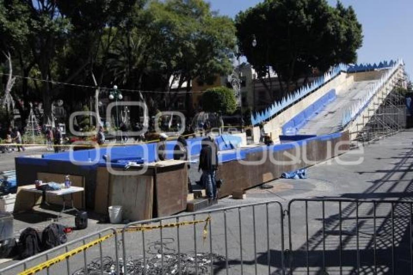 ESTRUCTURAS NAVIDAD . ZÓCALO