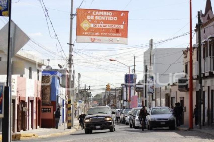 CAMBIO DE SENTIDO EN CALLES