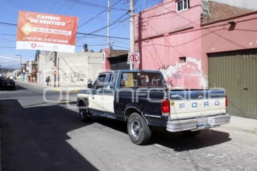 CAMBIO DE SENTIDO EN CALLES 