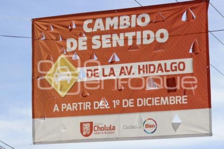 CAMBIO DE SENTIDO EN CALLES