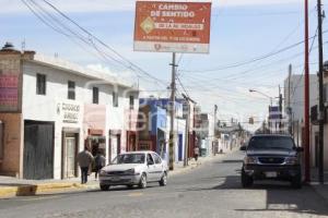 CAMBIO DE SENTIDO EN CALLES 