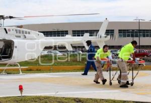 NIÑO QUEMADO TRASLADO AÉREO