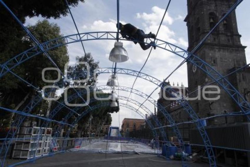 ESTRUCTURAS NAVIDAD . ZÓCALO