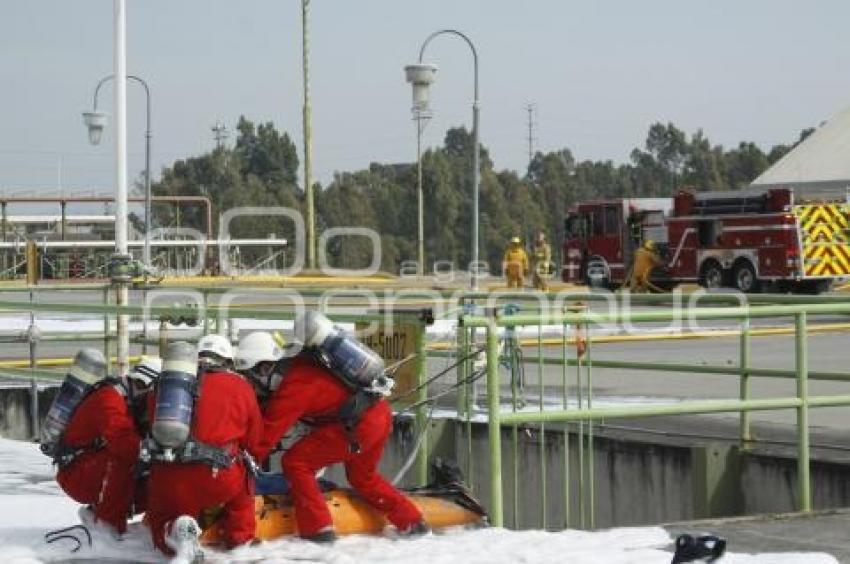 SIMULACRO PEMEX .  SAN MARTÍN