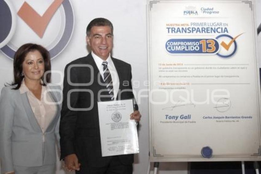 COMPROMISO CUMPLIDO . TRANSPARENCIA