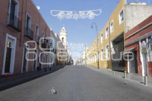 CALLES VACÍAS . NAVIDAD