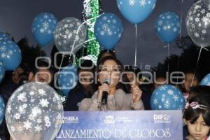 LANZAMIENTO DE GLOBOS . DIF MUNICIPAL