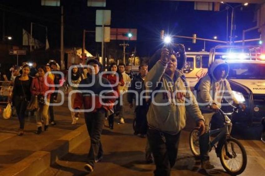 MANIFESTACIÓN . CIERRAN 11 SUR