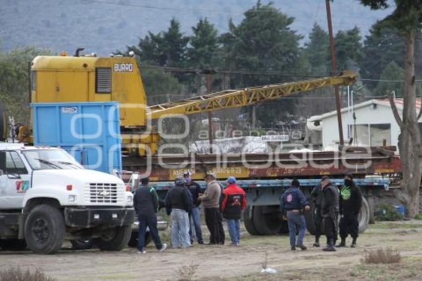 ACCIDENTE . TREN CON AMONIACO