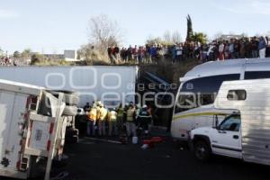 CARAMBOLA AUTOPISTA MÉXICO-PUEBLA