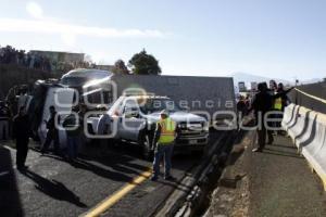 CARAMBOLA AUTOPISTA MÉXICO-PUEBLA