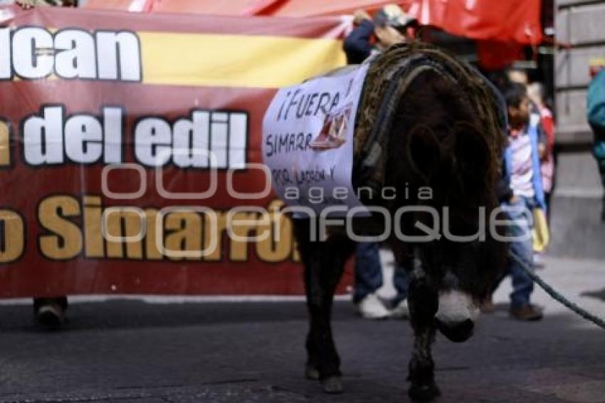 ANTORCHA CAMPESINA . MANIFESTACIÓN 