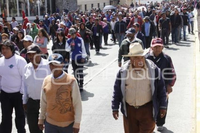 ANTORCHA CAMPESINA . MANIFESTACIÓN 