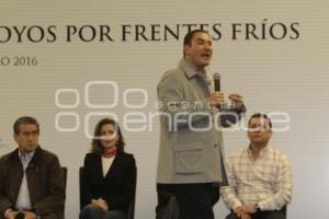 ENTREGA DE APOYOS POR FRENTES FRIOS