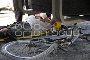 CICLISTA ACCIDENTADO