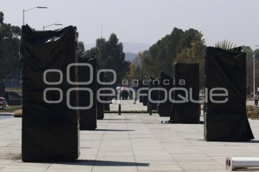 CHOLULA . OBRAS ZONA ARQUEOLÓGICA