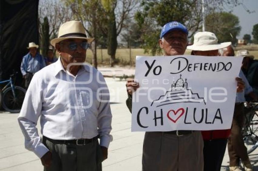 CHOLULA DIGNA . OBRAS ZONA ARQUEOLÓGICA