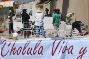 CHOLULA DIGNA . OBRAS ZONA ARQUEOLÓGICA