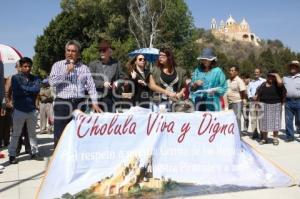 CHOLULA DIGNA . OBRAS ZONA ARQUEOLÓGICA