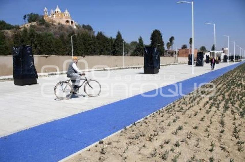 CHOLULA . OBRAS ZONA ARQUEOLÓGICA