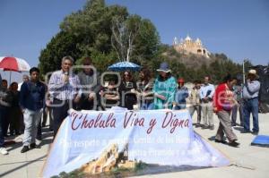 CHOLULA DIGNA . OBRAS ZONA ARQUEOLÓGICA