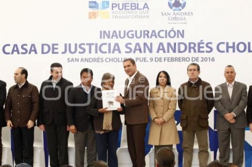 INAUGURACIÓN CASA DE JUSTICIA CHOLULA