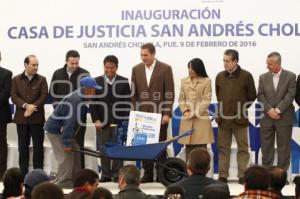 INAUGURACIÓN CASA DE JUSTICIA CHOLULA