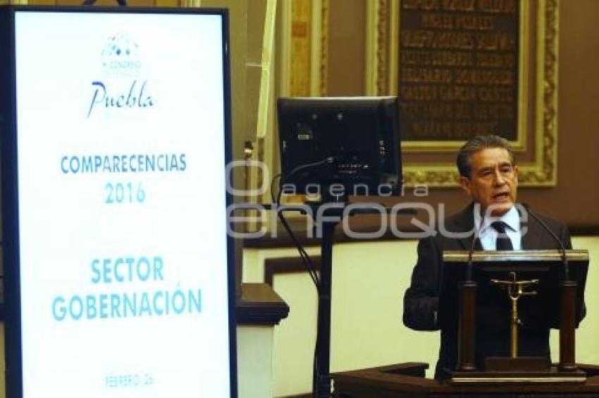 CONGRESO . COMPARECENCIA SECTOR GOBIERNO