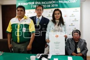 FORO POR UNA INCLUSIÓN MÁS PRODUCTIVA