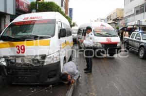 CHOQUE DE TRANSPORTE PÚBLICO