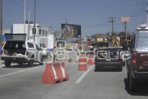 OBRAS . CIERRE DE DISTRIBUIDOR VIAL CHOLULA