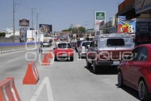 OBRAS . CIERRE DE DISTRIBUIDOR VIAL CHOLULA