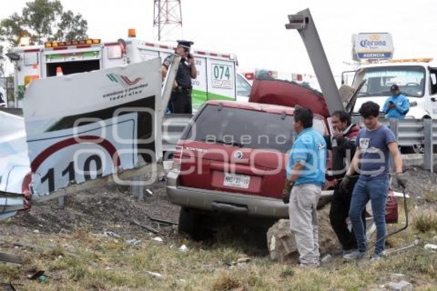 ACCIDENTE AUTOPISTA . TEXMELUCAN