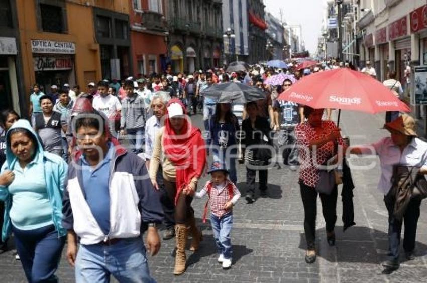 MANIFESTACIÓN COMERCIANTES SAN MARTÍN TEXMELUCAN