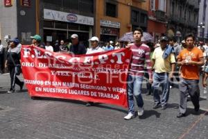 MANIFESTACIÓN COMERCIANTES SAN MARTÍN TEXMELUCAN