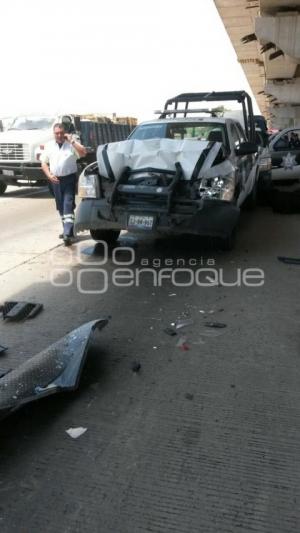 CHOQUE DE PATRULLAS POLICÍA AUXILIAR