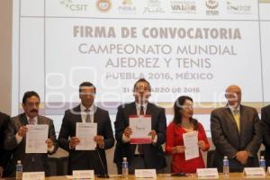 CAMPEONATO MUNDIAL DE AJEDREZ Y TENIS 