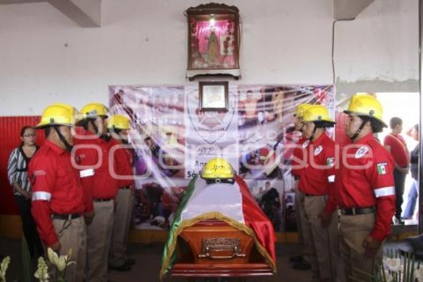 SEPELIO BOMBERO . TEHUACÁN