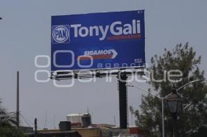 ELECCIONES . PUBLICIDAD ANTONIO GALI