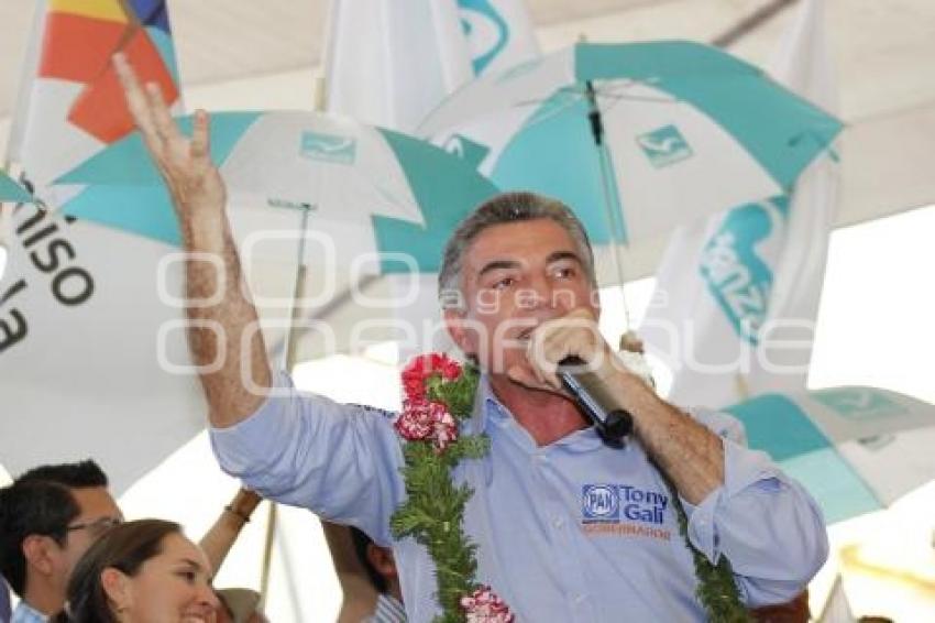 ELECCIONES . TONY GALI EN ATLIXCO