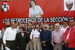 ELECCIONES . BLANCA ALCALÁ . REUNIÓN PETROLEROS