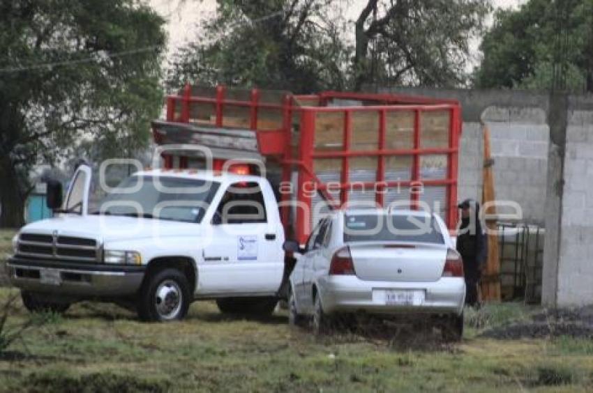 SAN MARTIN TEXMELUCAN. OPERATIVO ROBO DE COMBUSTIBLE