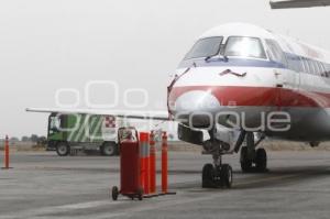 CAÍDA DE CENIZA . AEROPUERTO PUEBLA