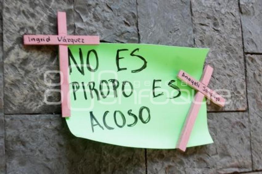 SAN MARTIN TEXMELUCAN. PROTESTA CONTRA FEMINICIDIOS