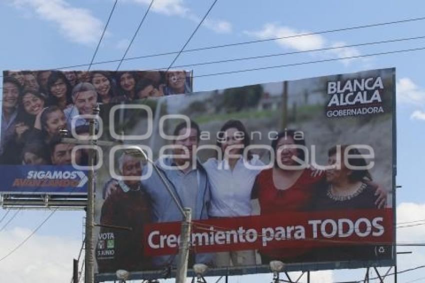 ELECCIONES . PUBLICIDAD BLANCA ALCALÁ