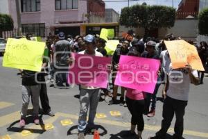 MANIFESTACIÓN CONTRA CANDIDATA BLANCA ALCALA