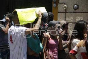 MANIFESTACIÓN CONTRA CANDIDATA BLANCA ALCALA