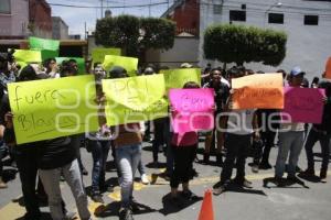 MANIFESTACIÓN CONTRA CANDIDATA BLANCA ALCALA