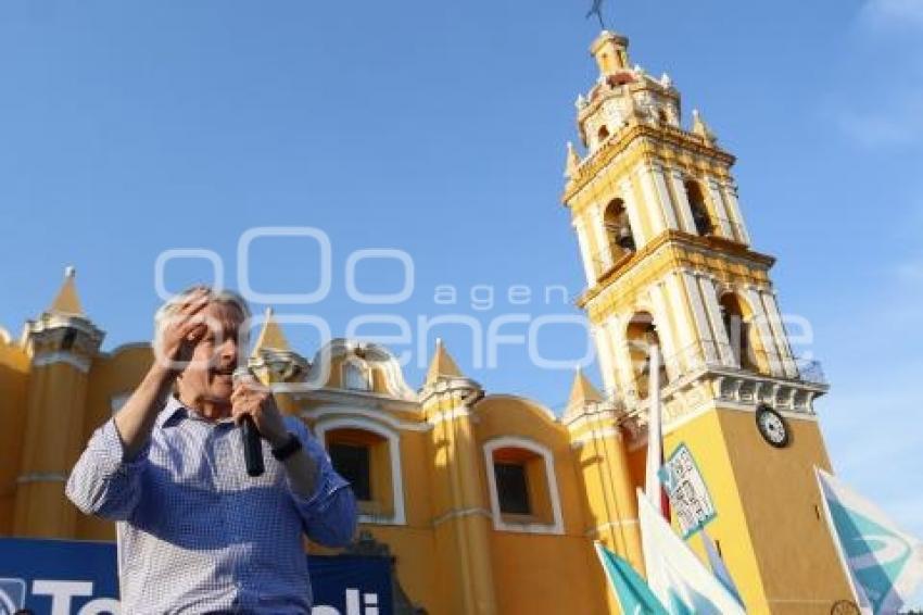 ELECCIONES . ANTONIO GALI EN CHOLULA