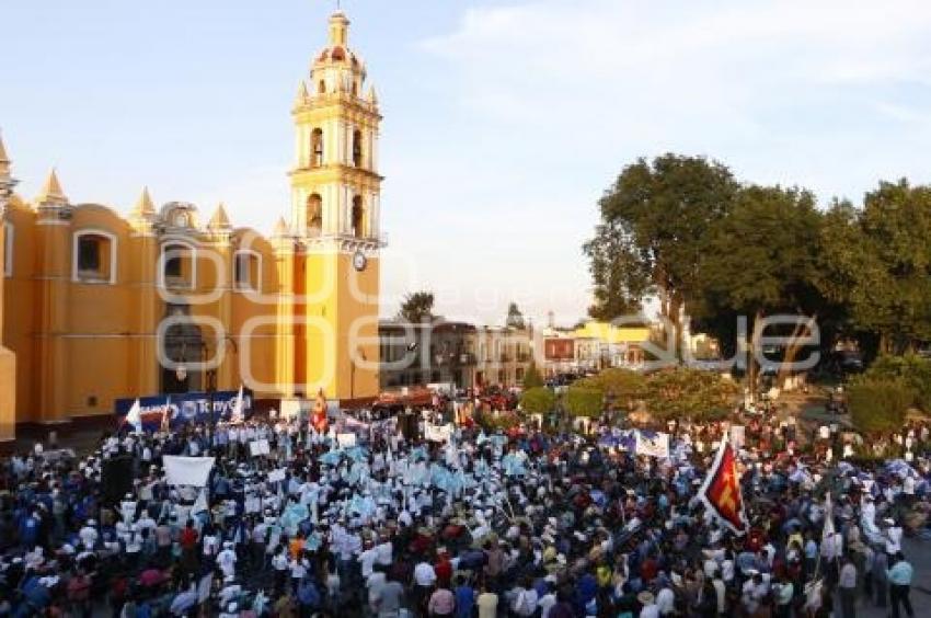 ELECCIONES . ANTONIO GALI EN CHOLULA